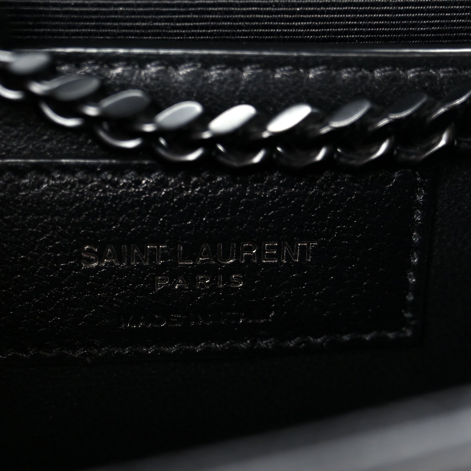 Saint Laurent Grain De Poudre Small Monogram Monochrome Kate Satchel Black 7 of 11