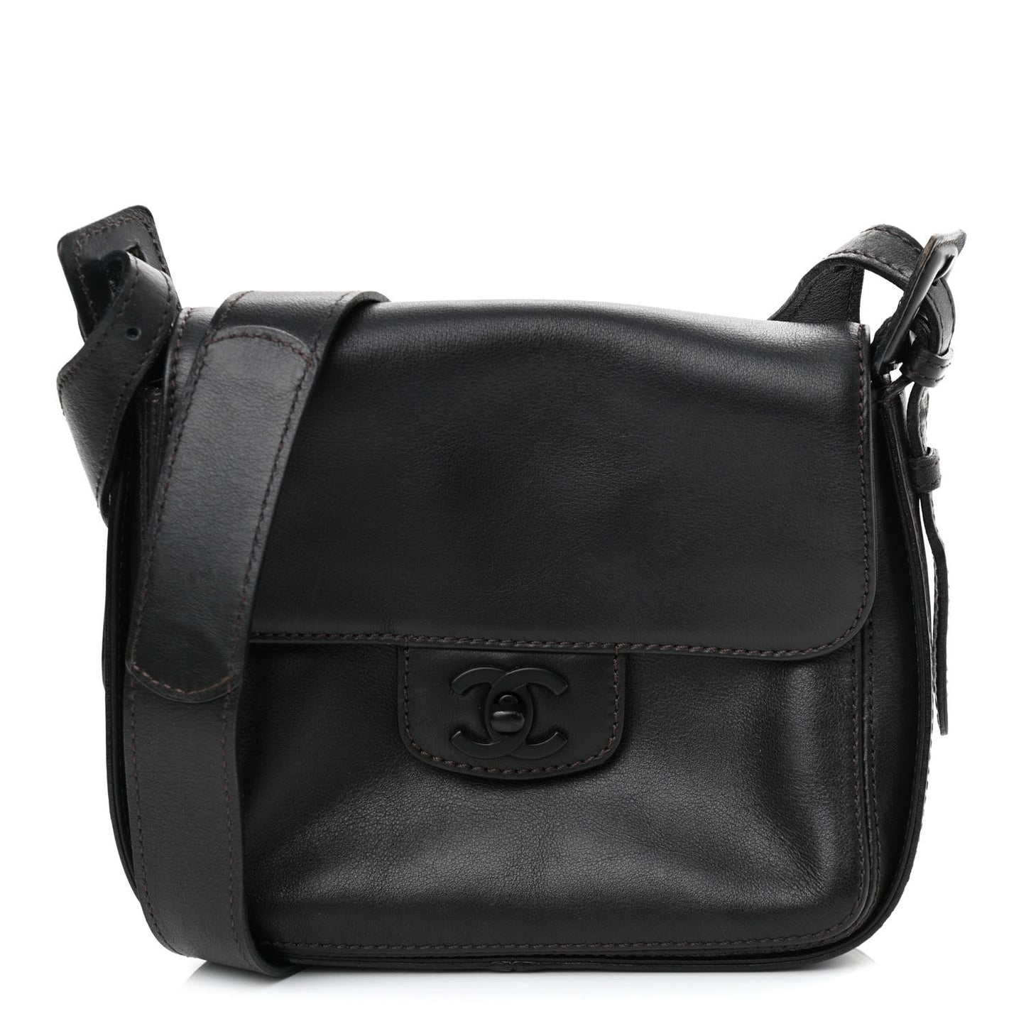 Calfskin Small Messenger So Black