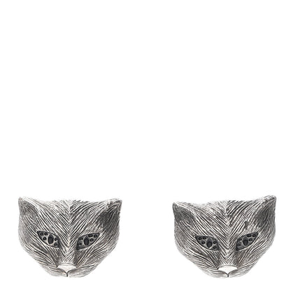 Gucci Sterling Silver Garden Cat Earrings 1 of 6