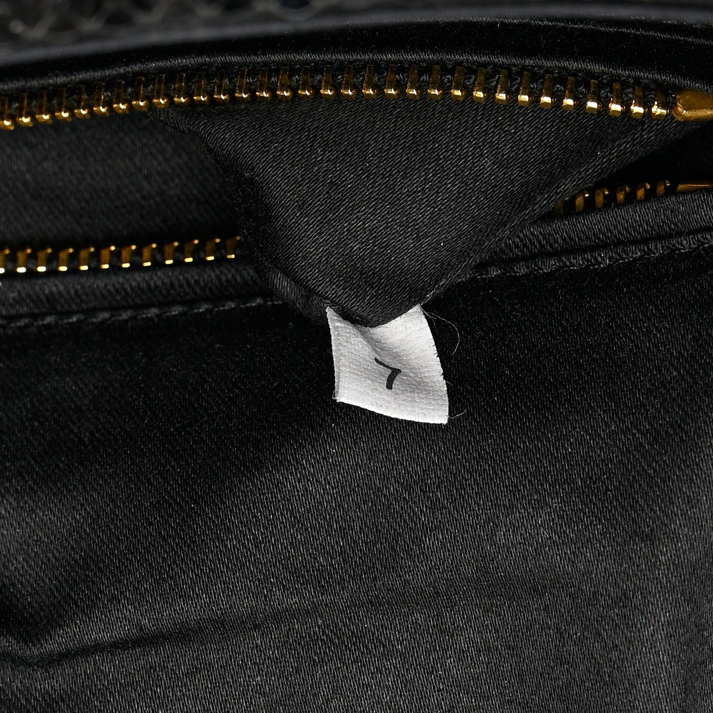 Paillettes Striped Clutch Black Blue