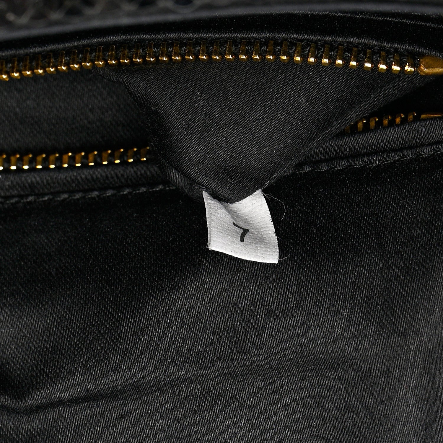 Prada Paillettes Striped Clutch Black Blue 8 of 9