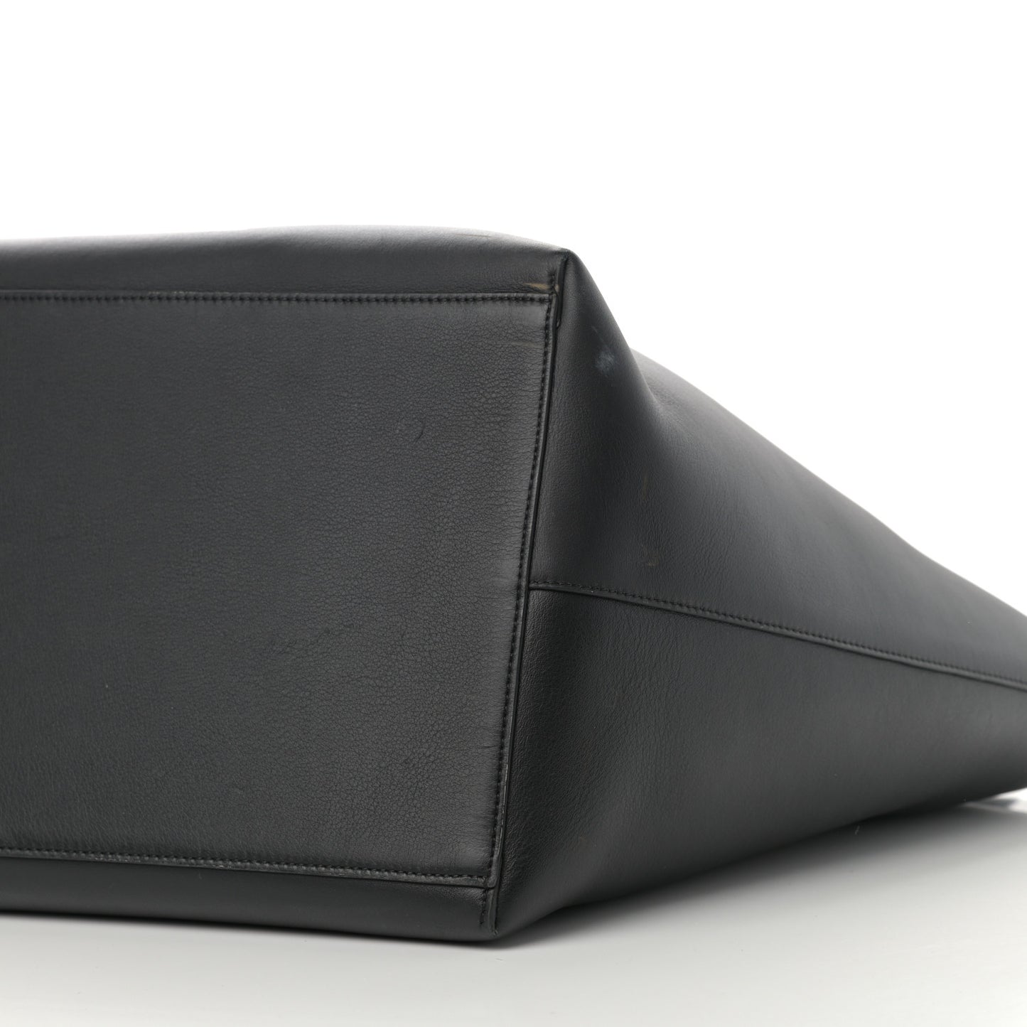 Calfskin Underwear Print Large Double Handle Tote Black