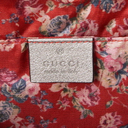 Gucci Laminated Nappa Web Trapuntata Small GG Shoulder Bag Argento 8 of 9