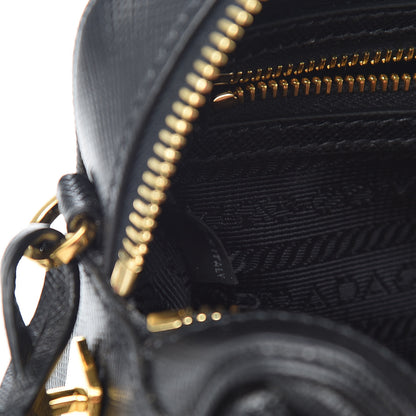 Prada Saffiano Lux Camera Case Crossbody Bag Black 7 of 10