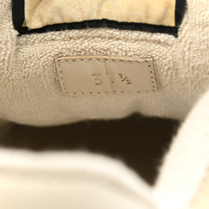 Gucci Nylon Nubuck Web Womens Screener Sneakers 37.5 Mystic White Dusty Milk 8 of 12