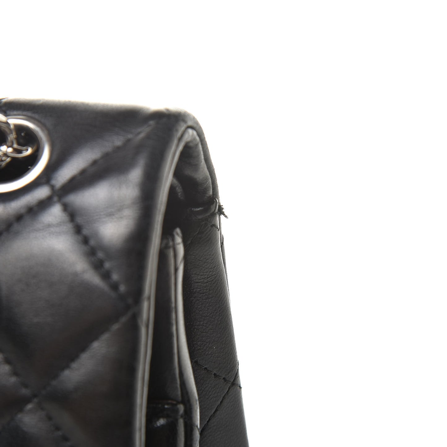 Lambskin Quilted Maxi Double Flap Black