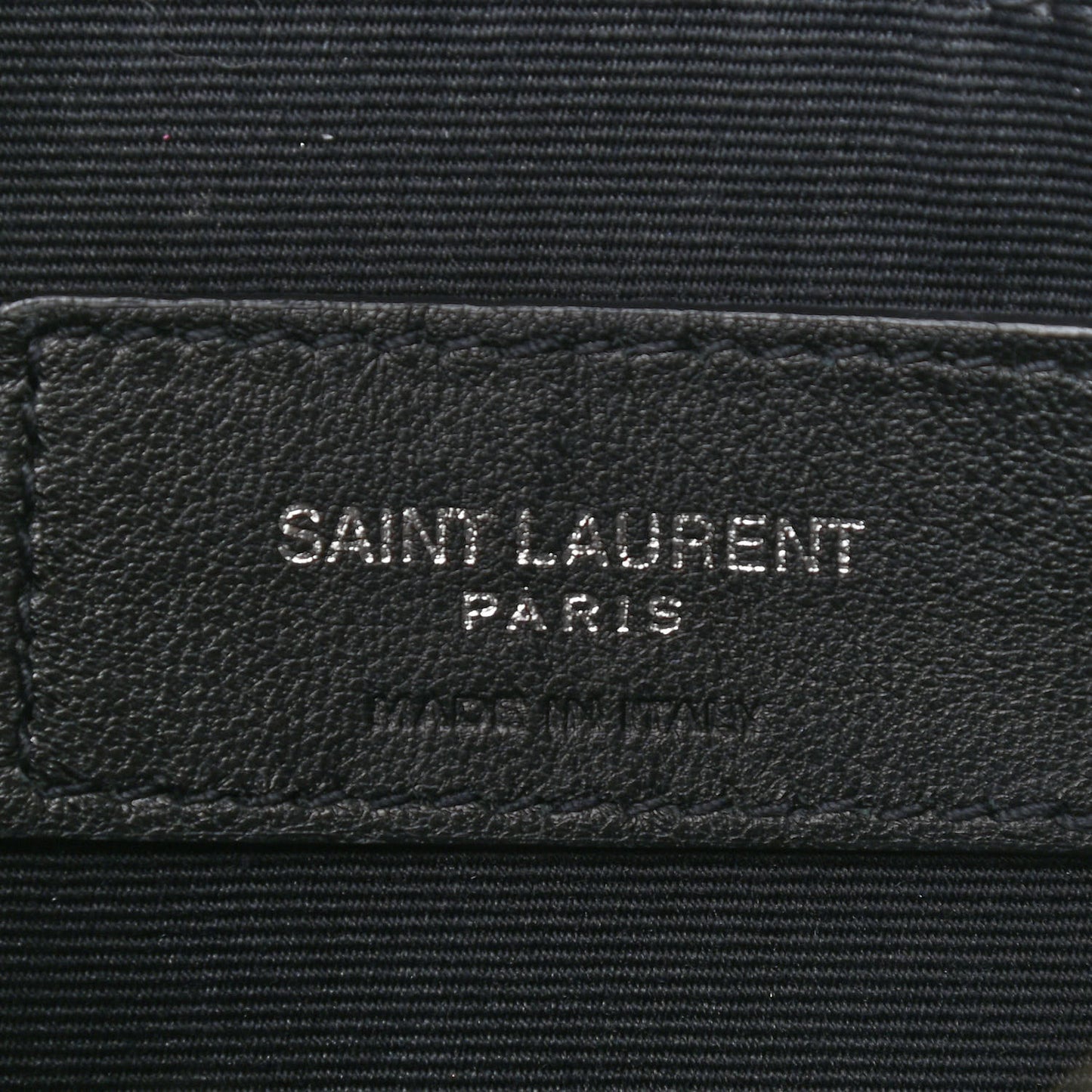Calfskin Matelasse Chevron Monogram A5 Wristlet Black