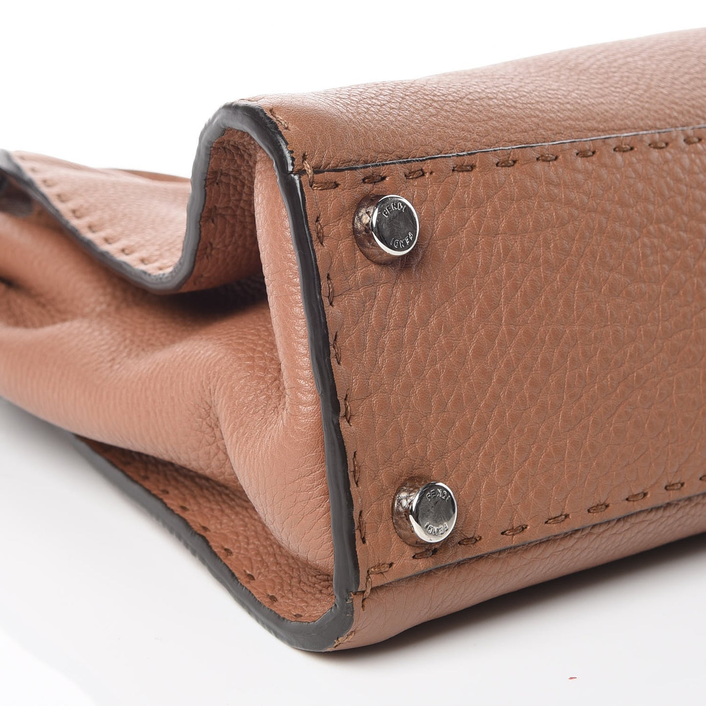 Cuoio Romano Selleria Bi-Color Medium Peekaboo Iconic Satchel Mou Deserto