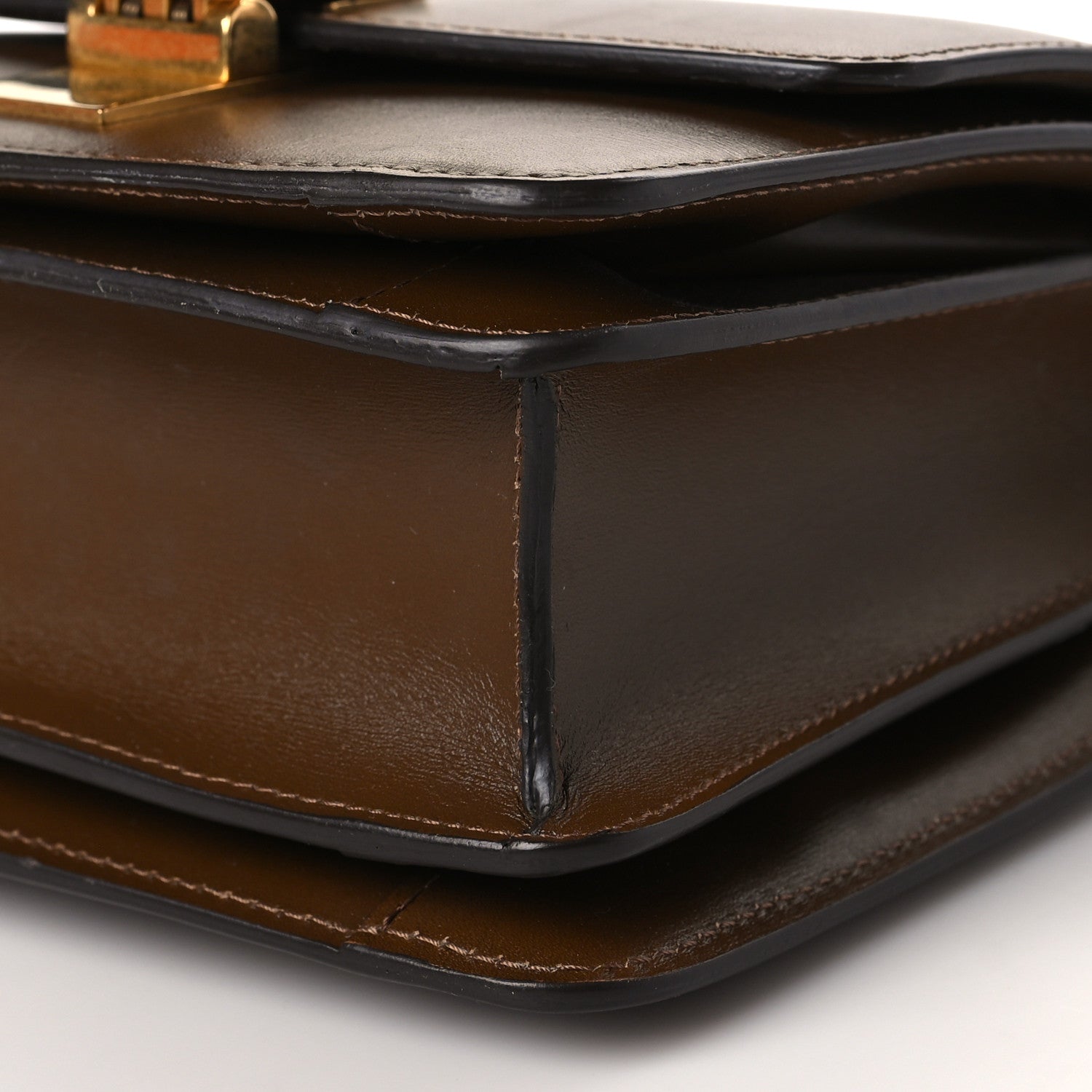 Celine Smooth Calfskin Small Classic Box Flap Bag Camel 9 of 10