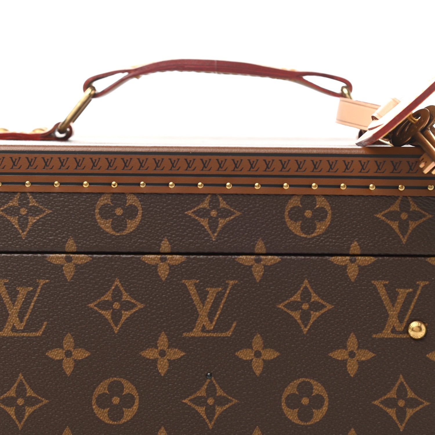 Louis Vuitton Monogram Boite Flacons Beauty Train Trunk Case Rouge Flamme 11 of 15