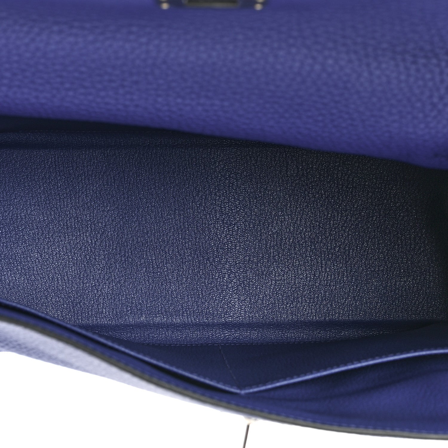 Hermes Taurillon Clemence Kelly Retourne 32 Bleu Electrique 5 of 9