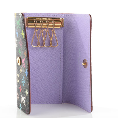 Louis Vuitton Monogram Multicolor Multicles 4 Key Holder Black Violet 7 of 7