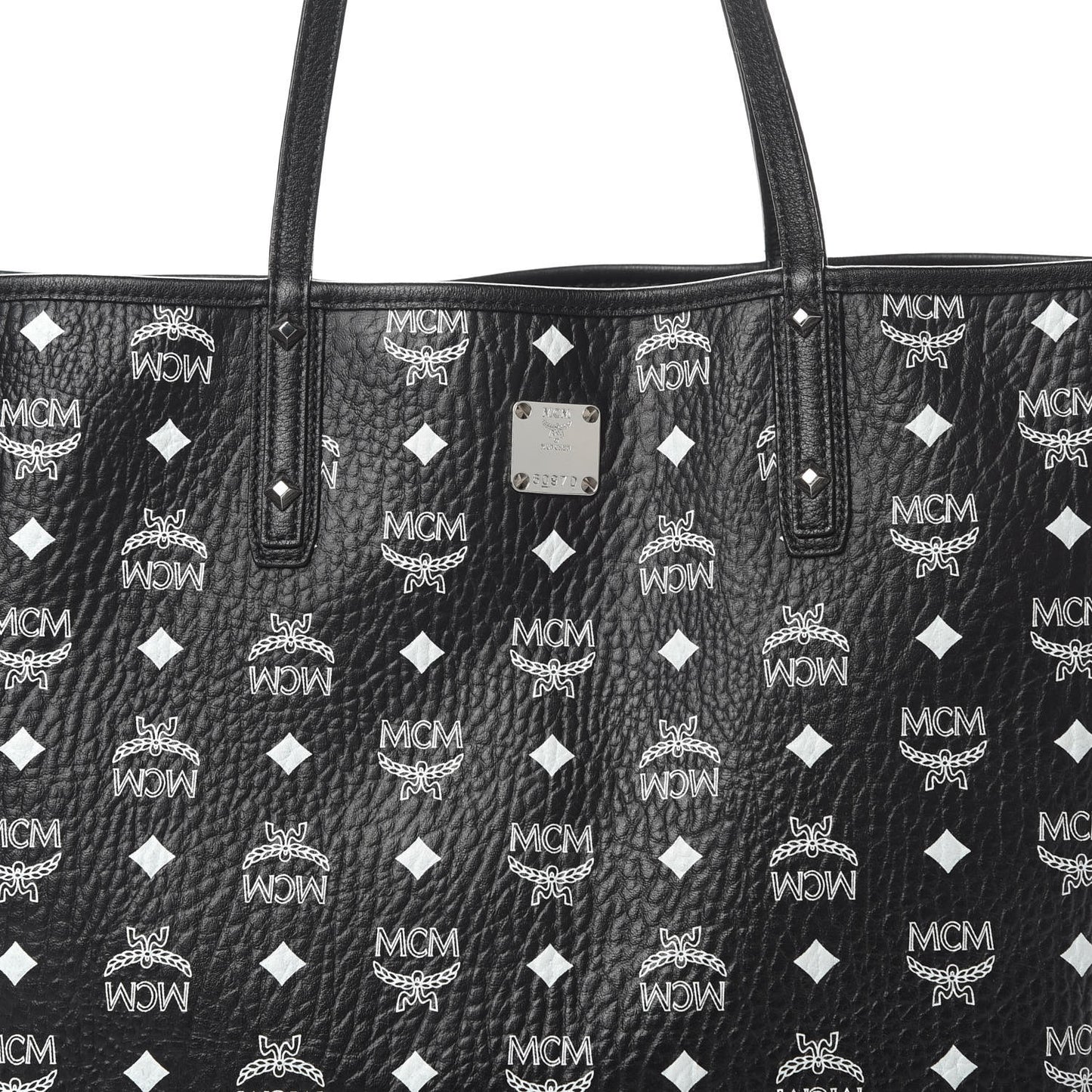 Visetos Medium Project Reversible Shopper Tote Black