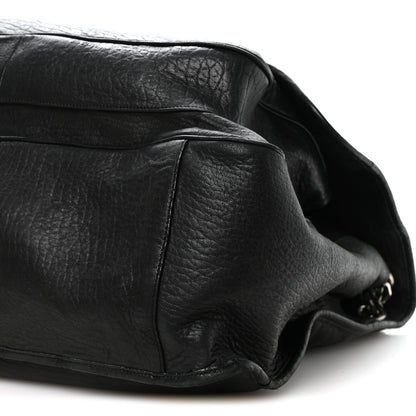 Saint Laurent Grained Lambskin Monogram Oversized Niki Chain Satchel Black 9 of 10