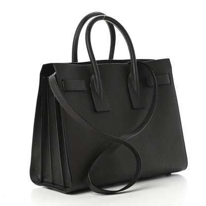 Saint Laurent Grained Calfskin Small Sac De Jour Black 3 of 9