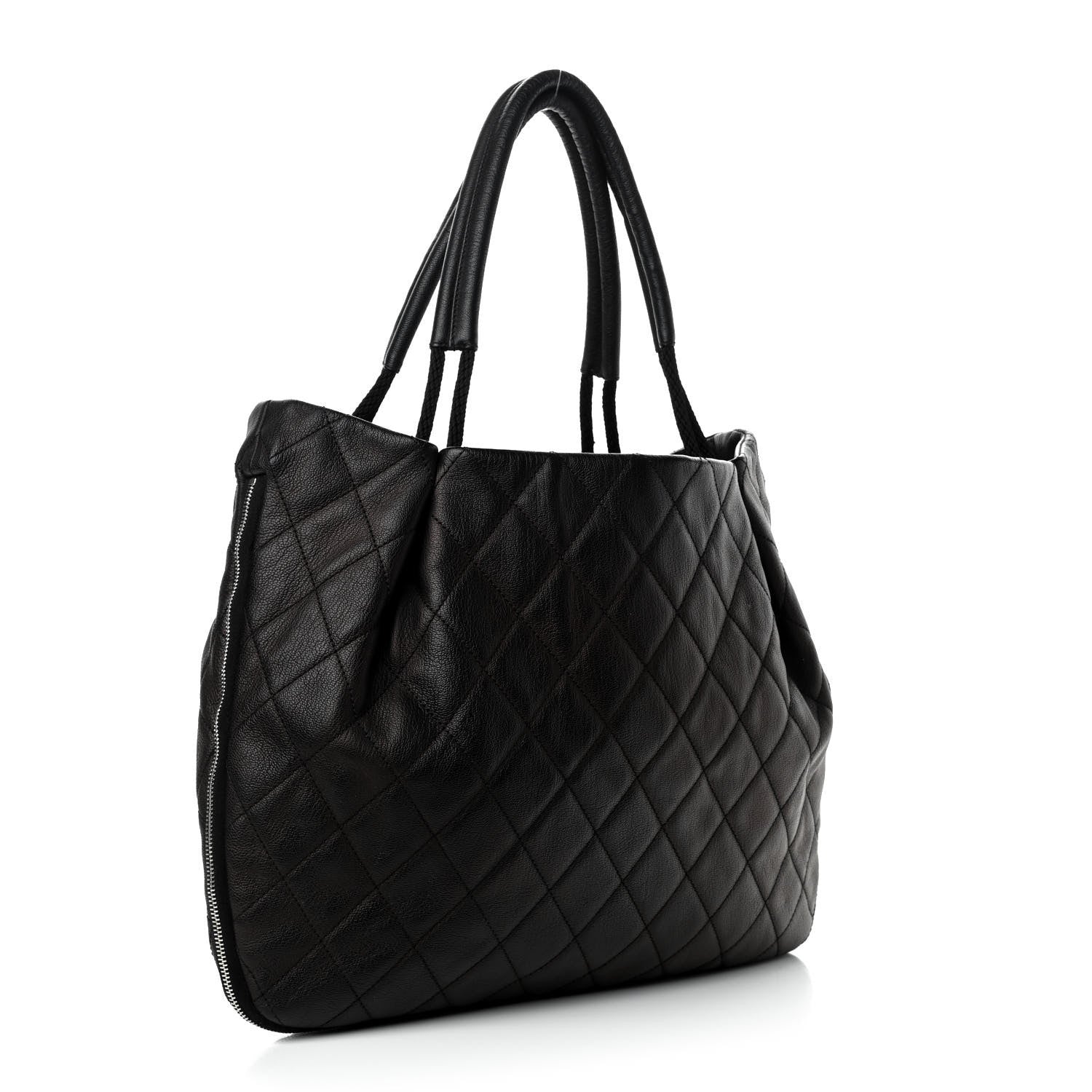 Chanel Quilted Soho Expandable Zip Shoulder Bag Black 3 of 10