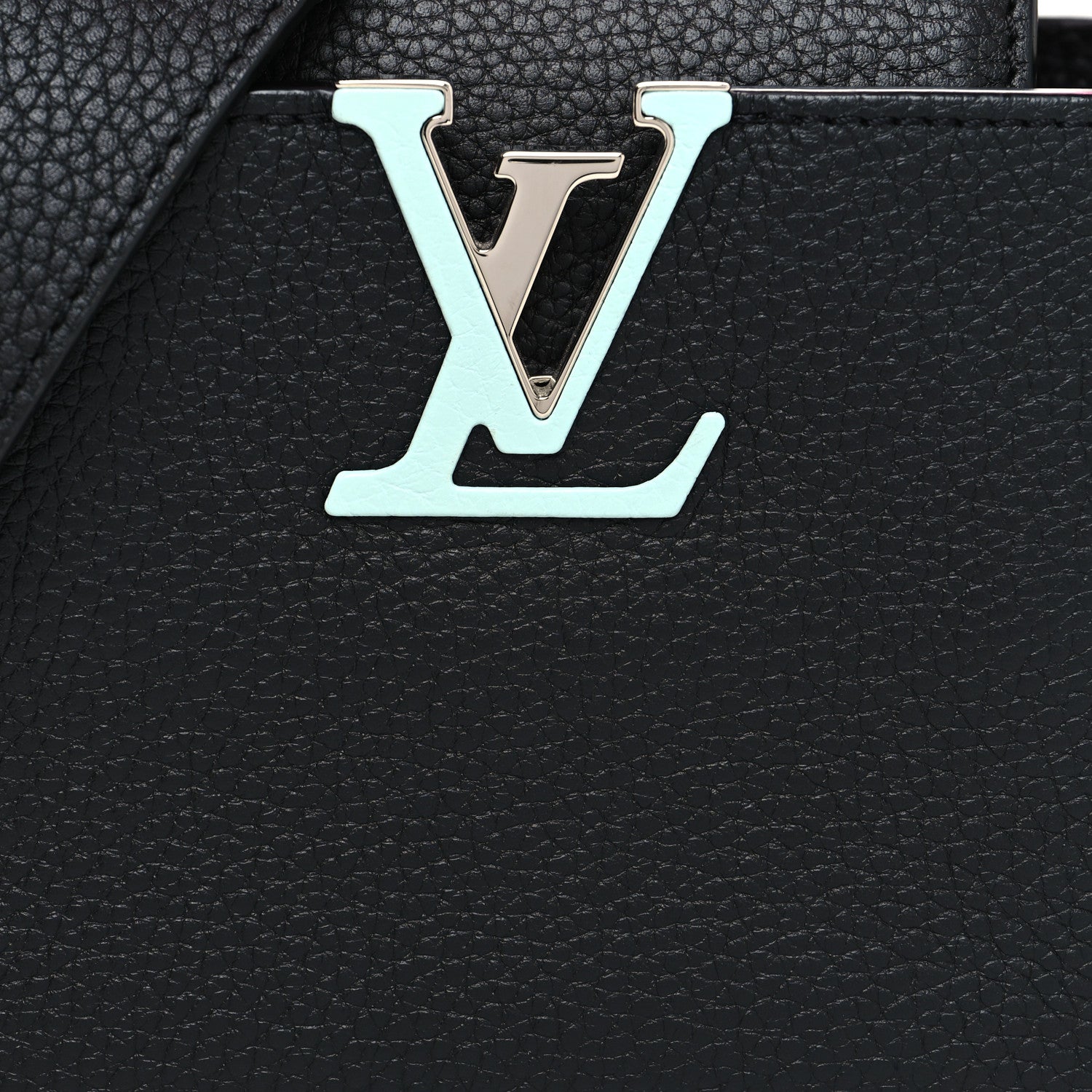 Louis Vuitton Taurillon Plexiglass Mini Capucines Black Pink Blue 7 of 9