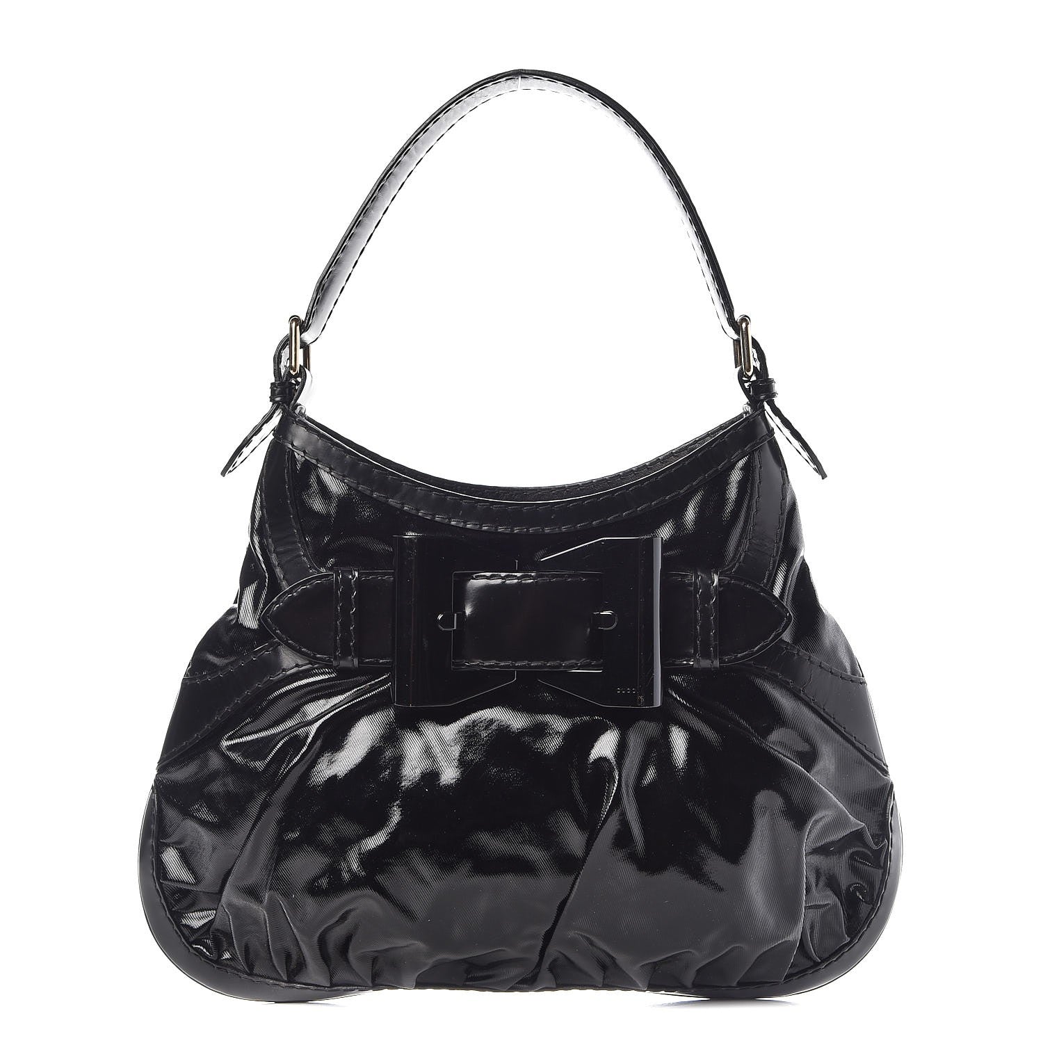 Gucci Dialux Queen Bow Hobo Black 1 of 10