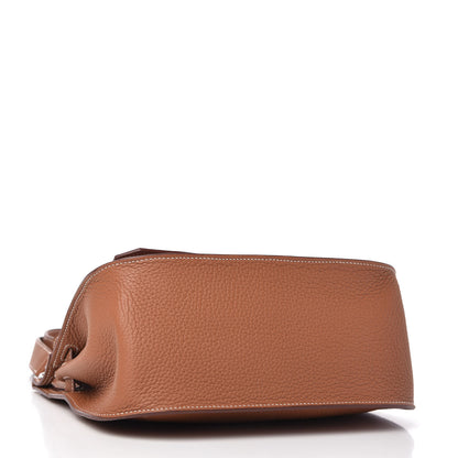 Hermes Taurillon Clemence Jypsiere 28 Gold 4 of 11