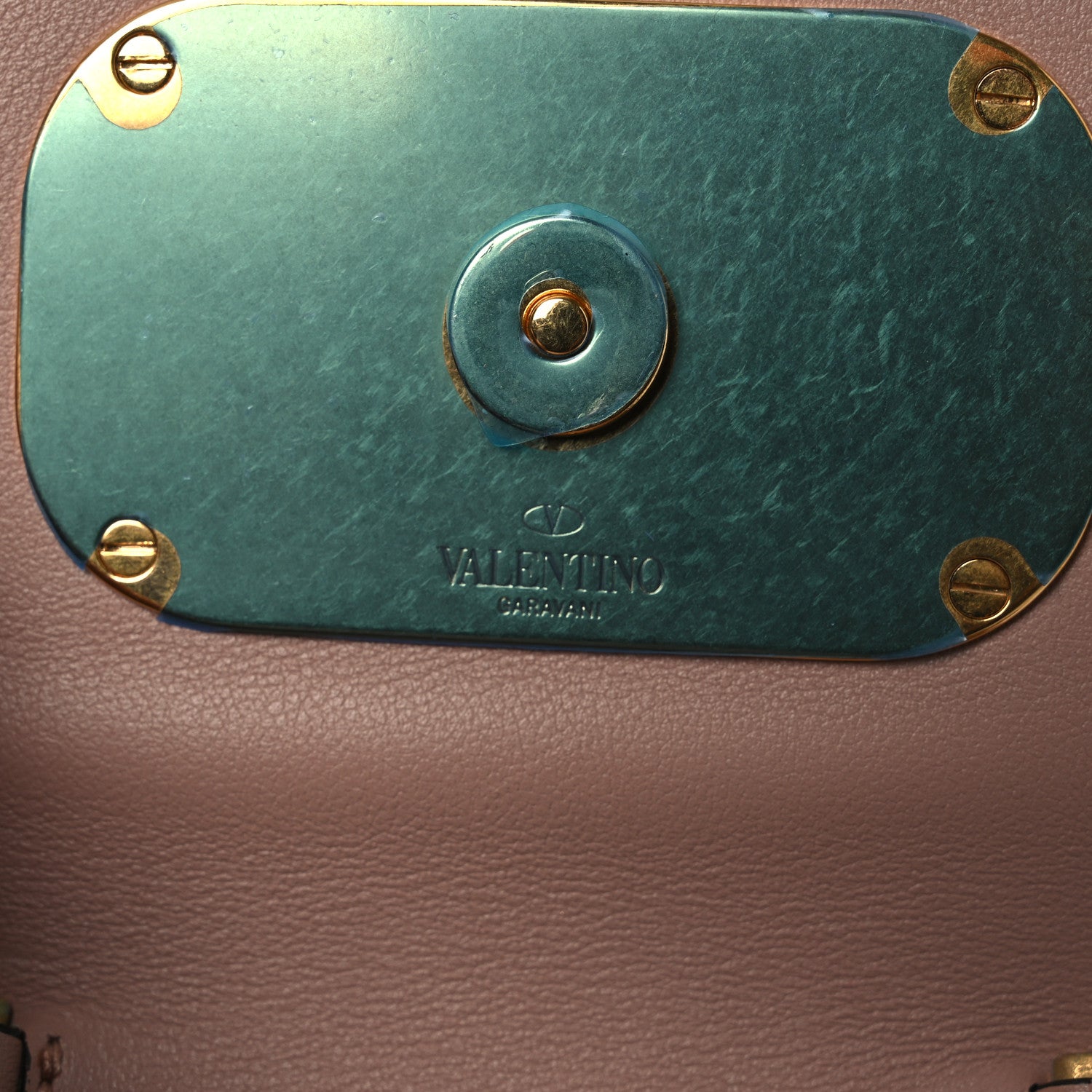Valentino Garavani Calfskin Vlogo Phone Pouch Poudre 12 of 13