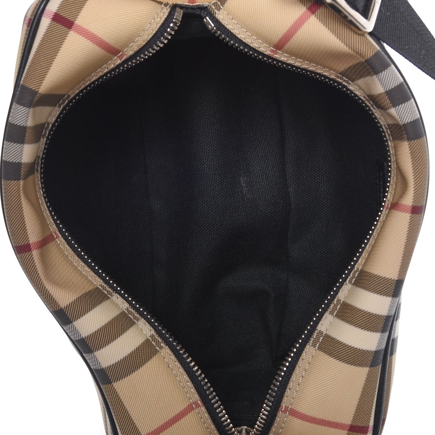 House Check Shoulder Bag Black