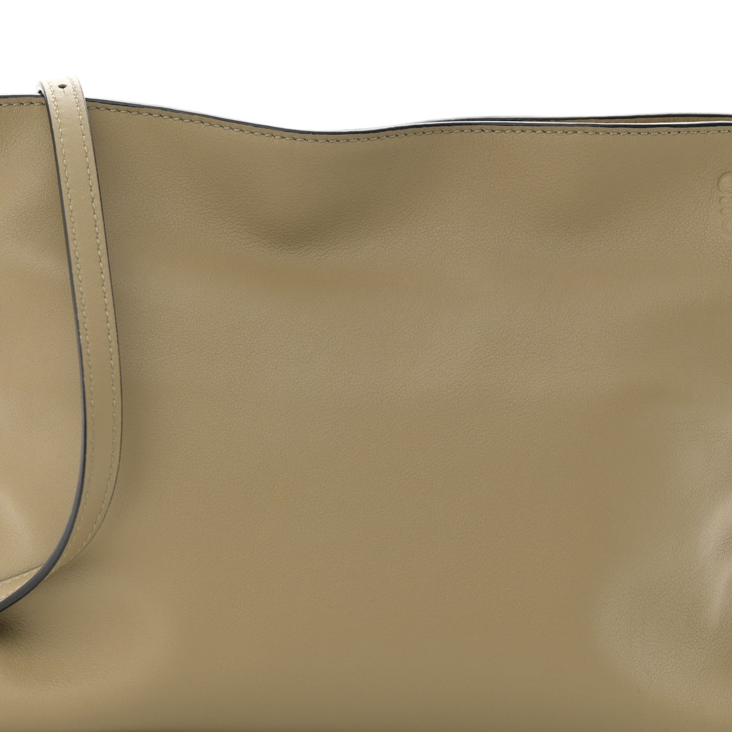 Calfskin Mini Flamenco Knot Clutch Clay Green