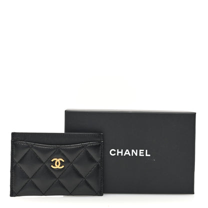 Chanel Lambskin Quilted Card Holder Black 8 of 8