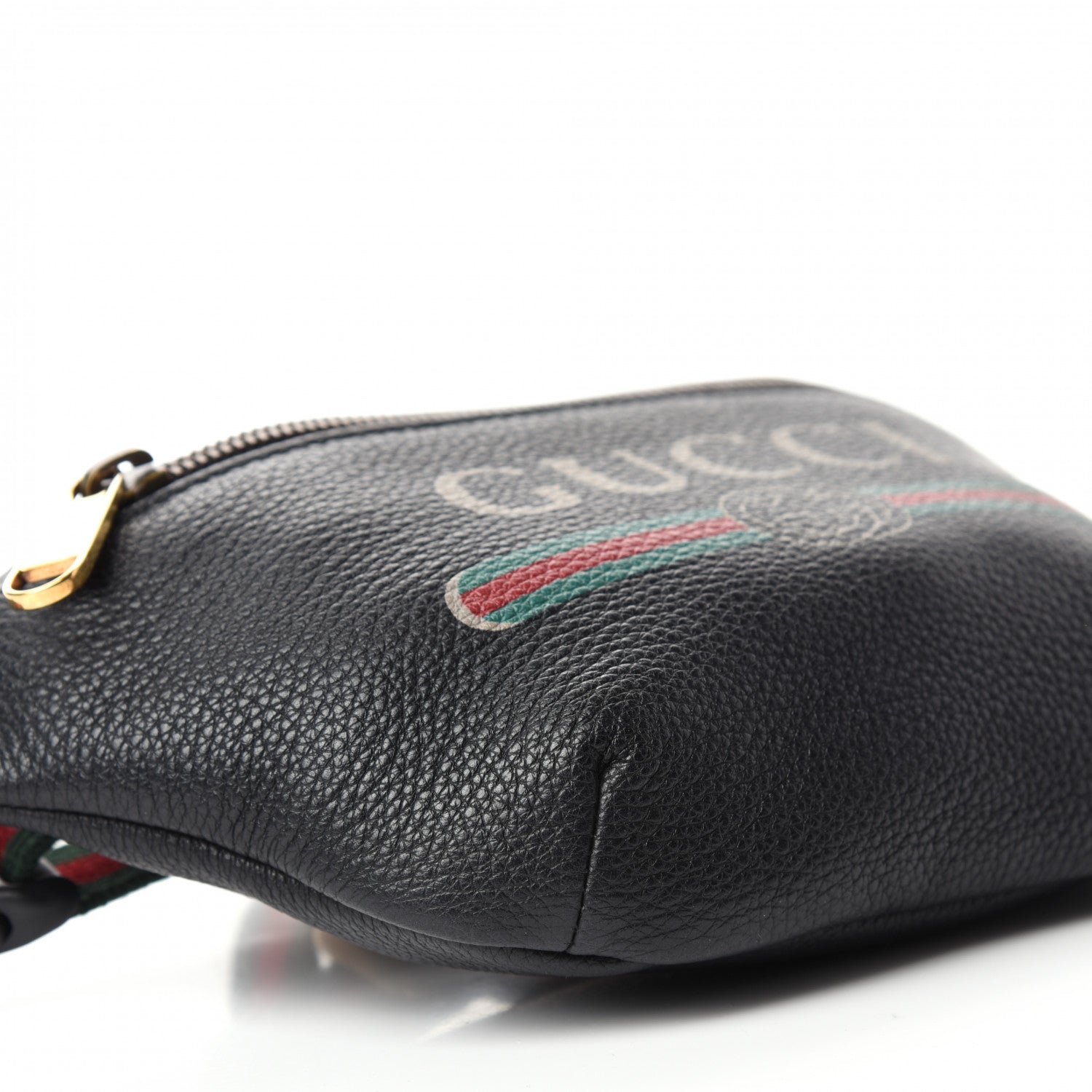 Gucci Grained Calfskin Small Logo Belt Bag Black 6 of 11