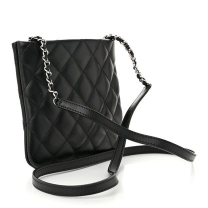 Chanel Lambskin Quilted Crossbody Bag Black 3 of 11