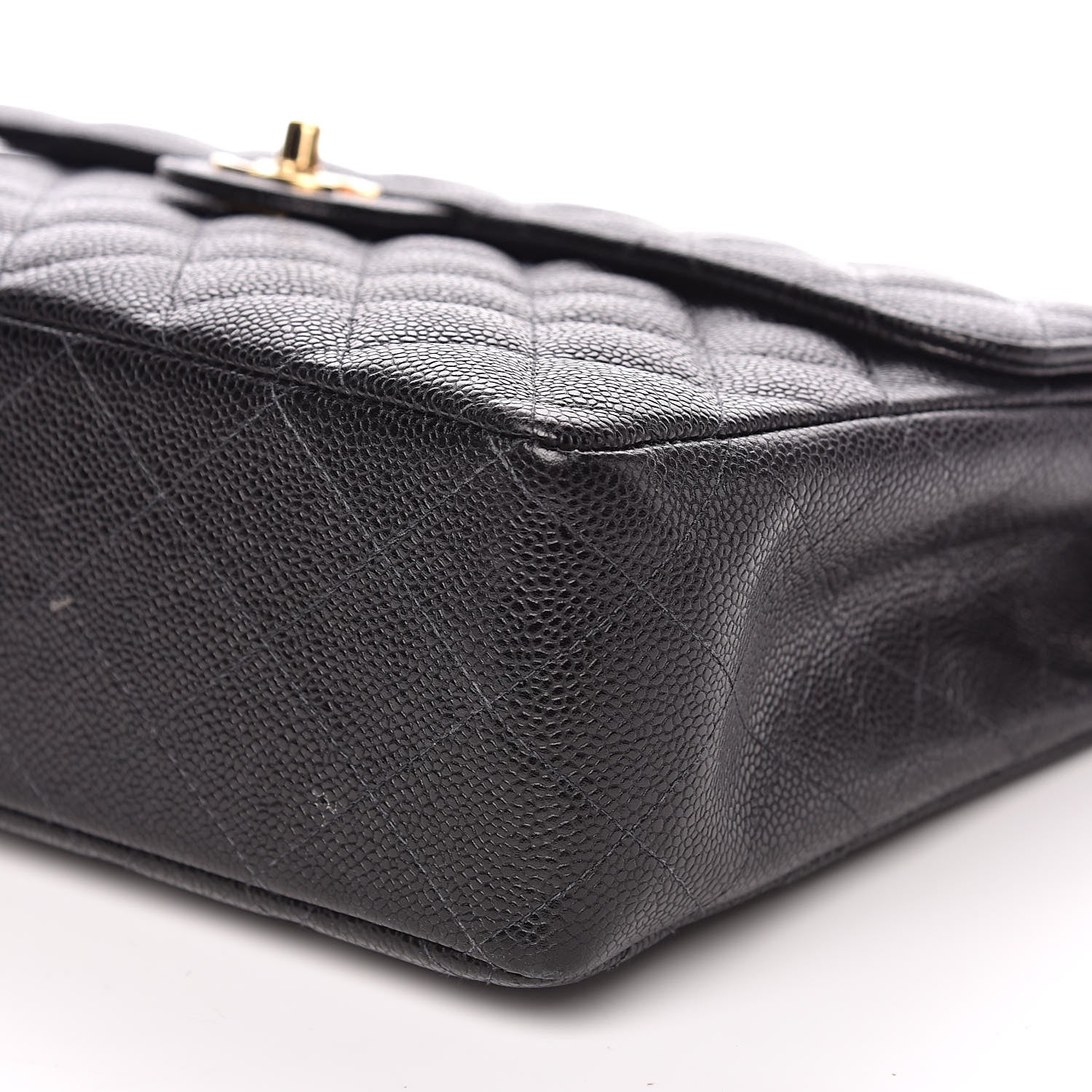 Chanel Caviar Quilted Jumbo Single Flap Black 9 of 13