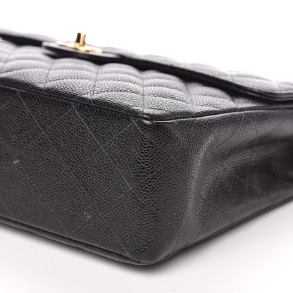 Chanel Caviar Quilted Jumbo Single Flap Black 9 of 13