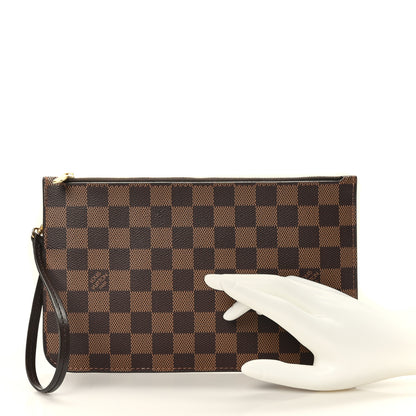 Louis Vuitton Damier Ebene Neverfull MM GM Pochette 2 of 6
