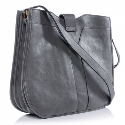 Saint Laurent Leather Medium Chyc Shoulder Bag Grey 3 of 7