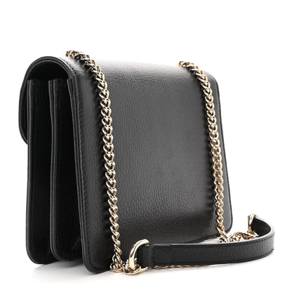 Gucci Dollar Calfskin Small Interlocking G Shoulder Bag Black 3 of 12