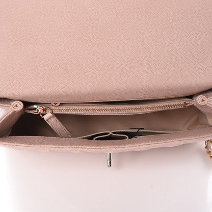 Chanel Caviar Quilted Small Coco Handle Flap Light Beige 8 of 10