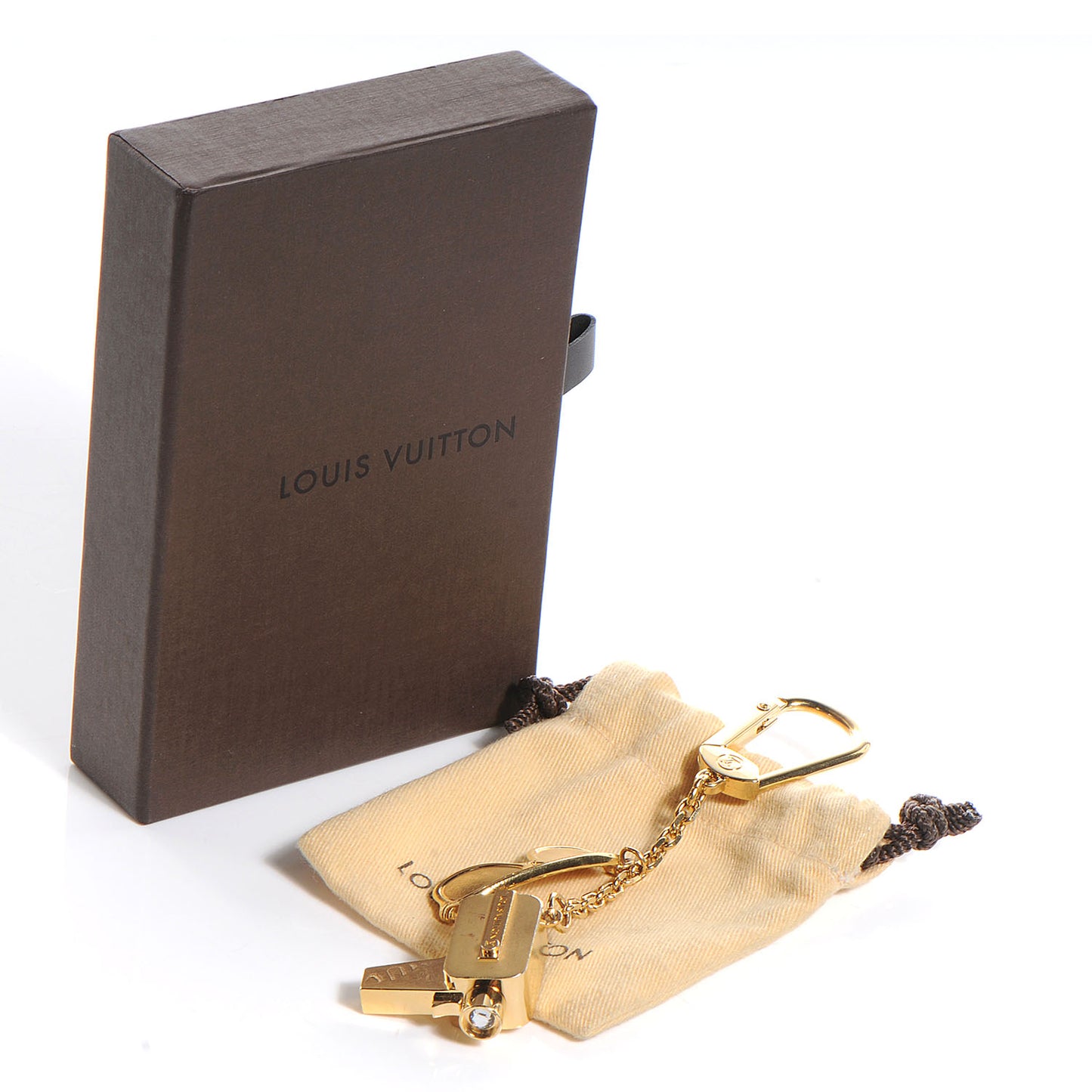 Millionaire Cannes Key Chain Bag Charm Gold