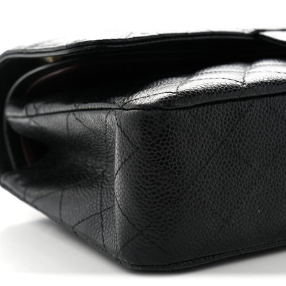 Chanel Caviar Quilted Medium Double Flap Black 9 of 11