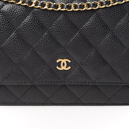Chanel Caviar Quilted Wallet On Chain WOC Black 11 of 16
