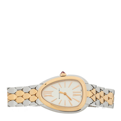 Bulgari Stainless Steel 18K Yellow Gold 33mm Serpenti Seduttori Quartz Watch 2 of 5