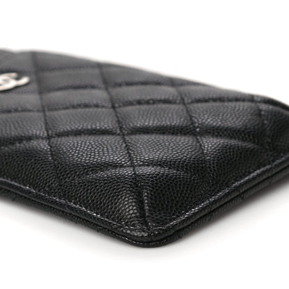 Chanel Caviar Quilted Classic Flat Wallet Pouch Black 10 of 11