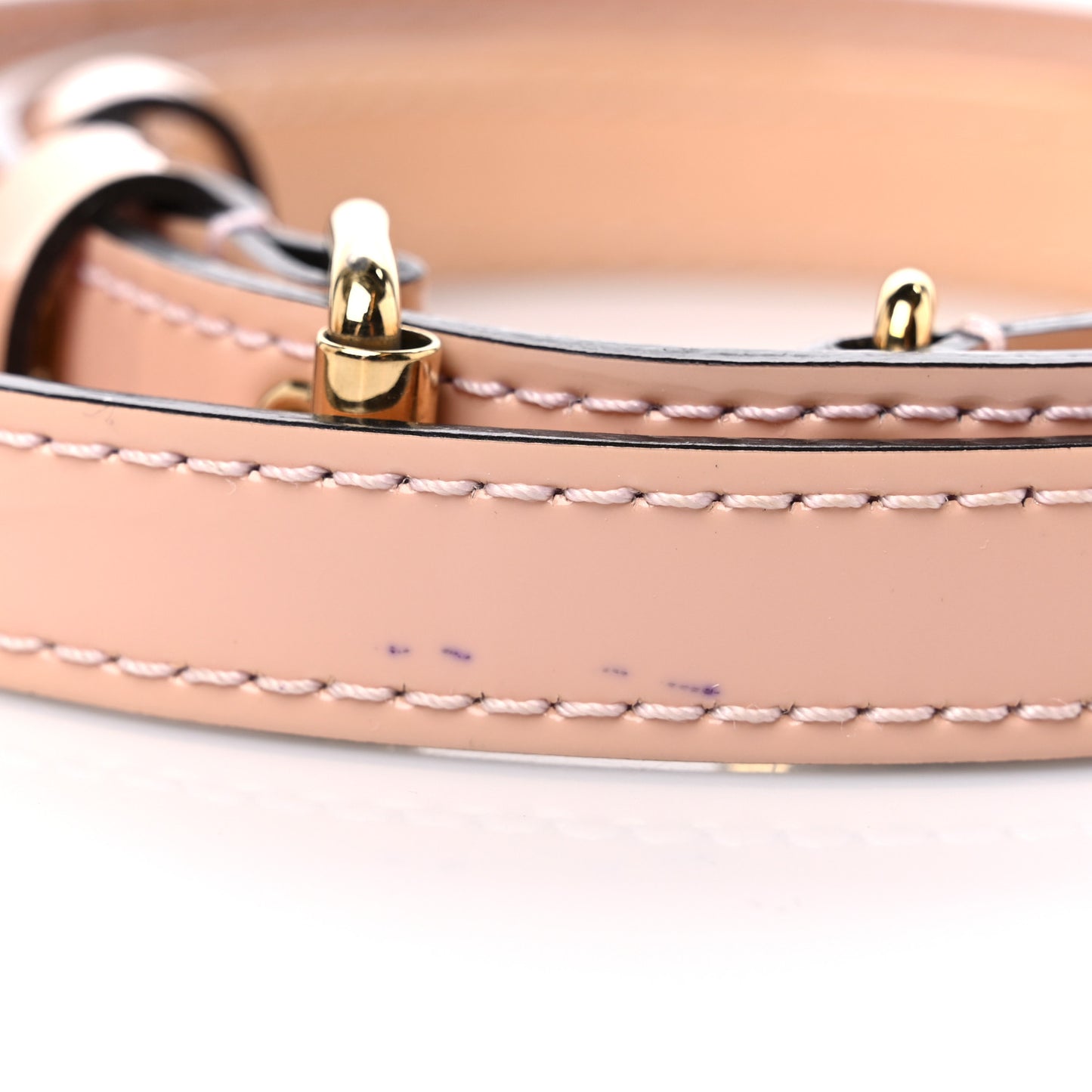 Patent 16mm Adjustable Shoulder Strap Rose Ballerine