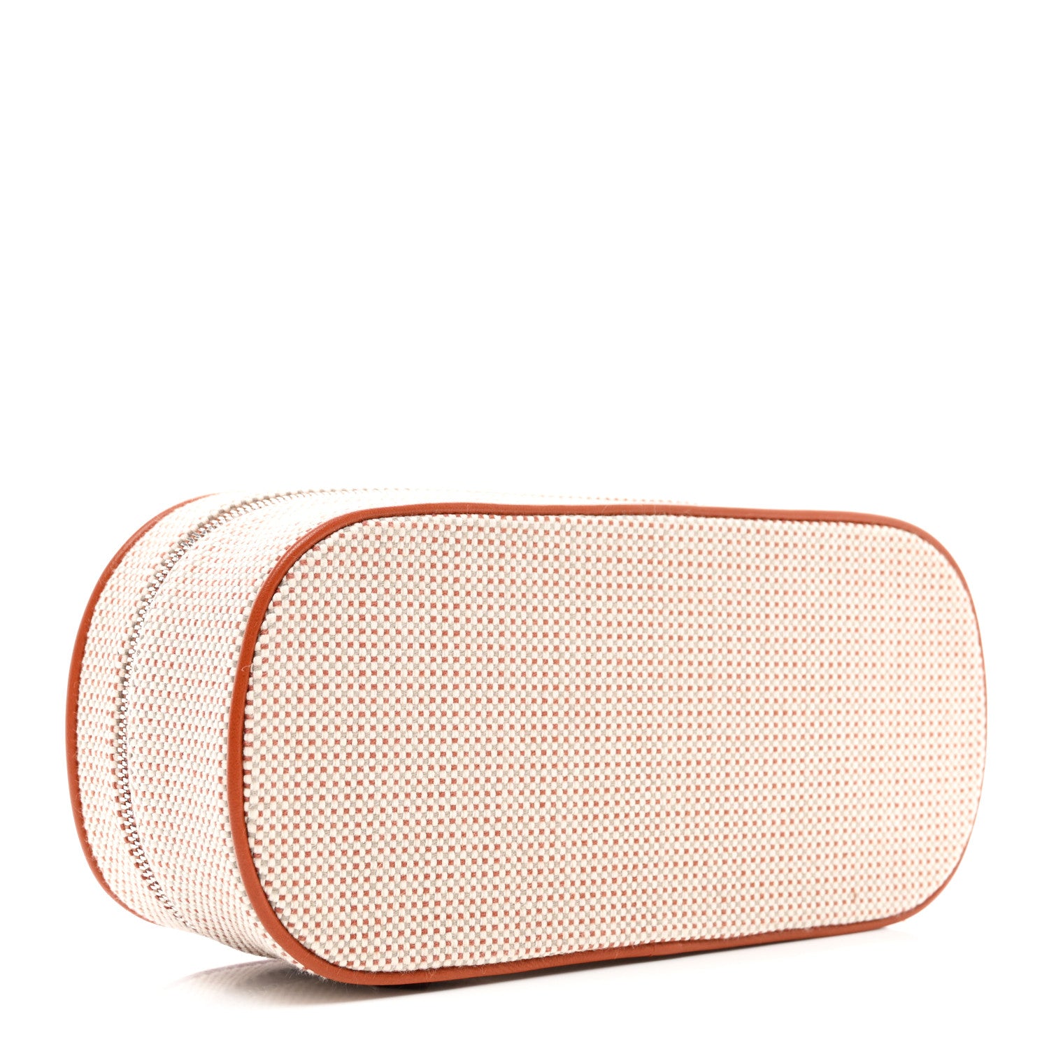 Hermes Cotton H Canvas Lambskin Escale Case Cognac 4 of 7