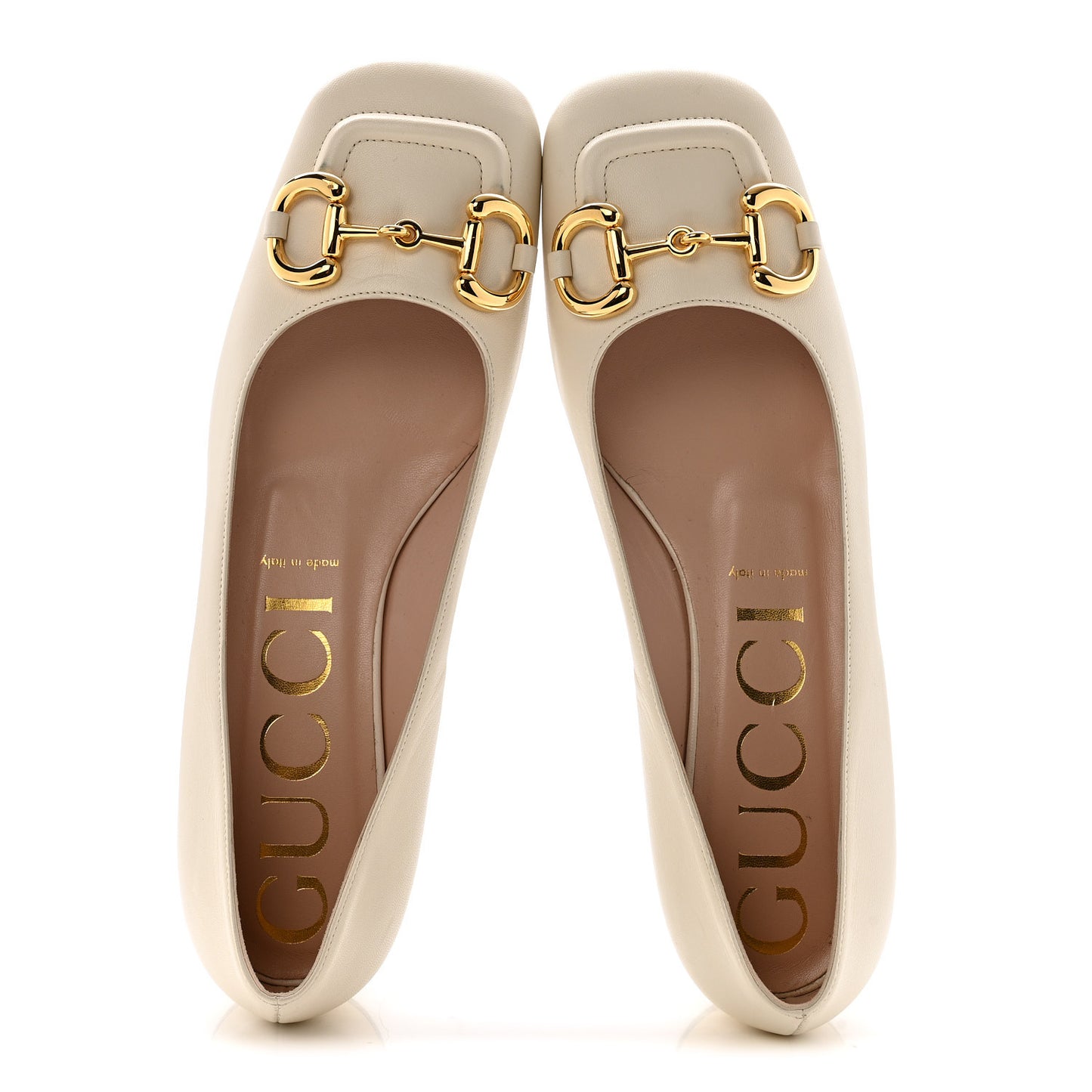Malaga Kid Horsebit Ballet 25mm Flats 39.5 Mystic White