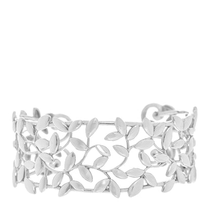 Tiffany Sterling Silver Paloma Picasso Olive Leaf Cuff Bracelet 1 of 5