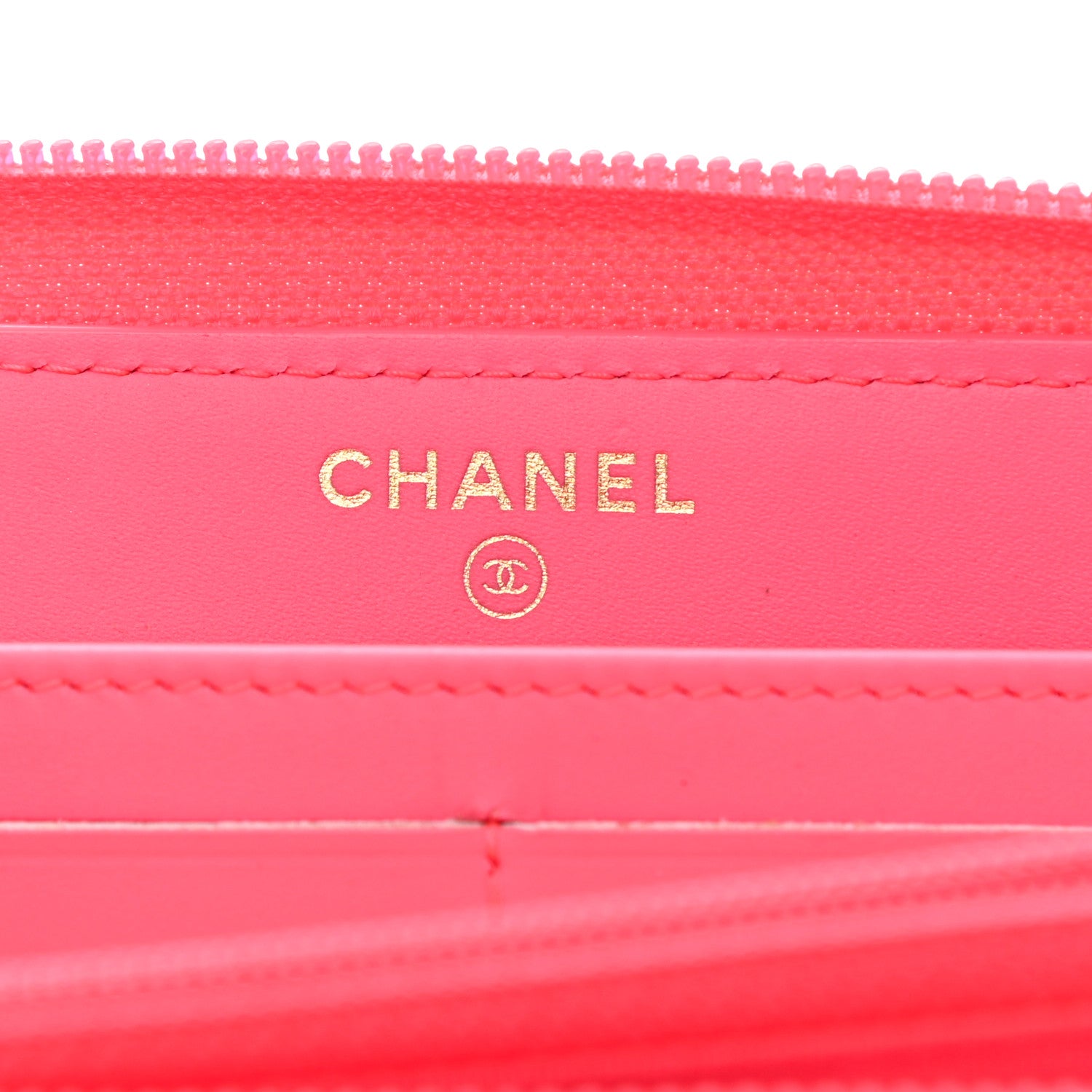 Chanel Patent Quilted Boy Zip Around Wallet Pink 10 of 10