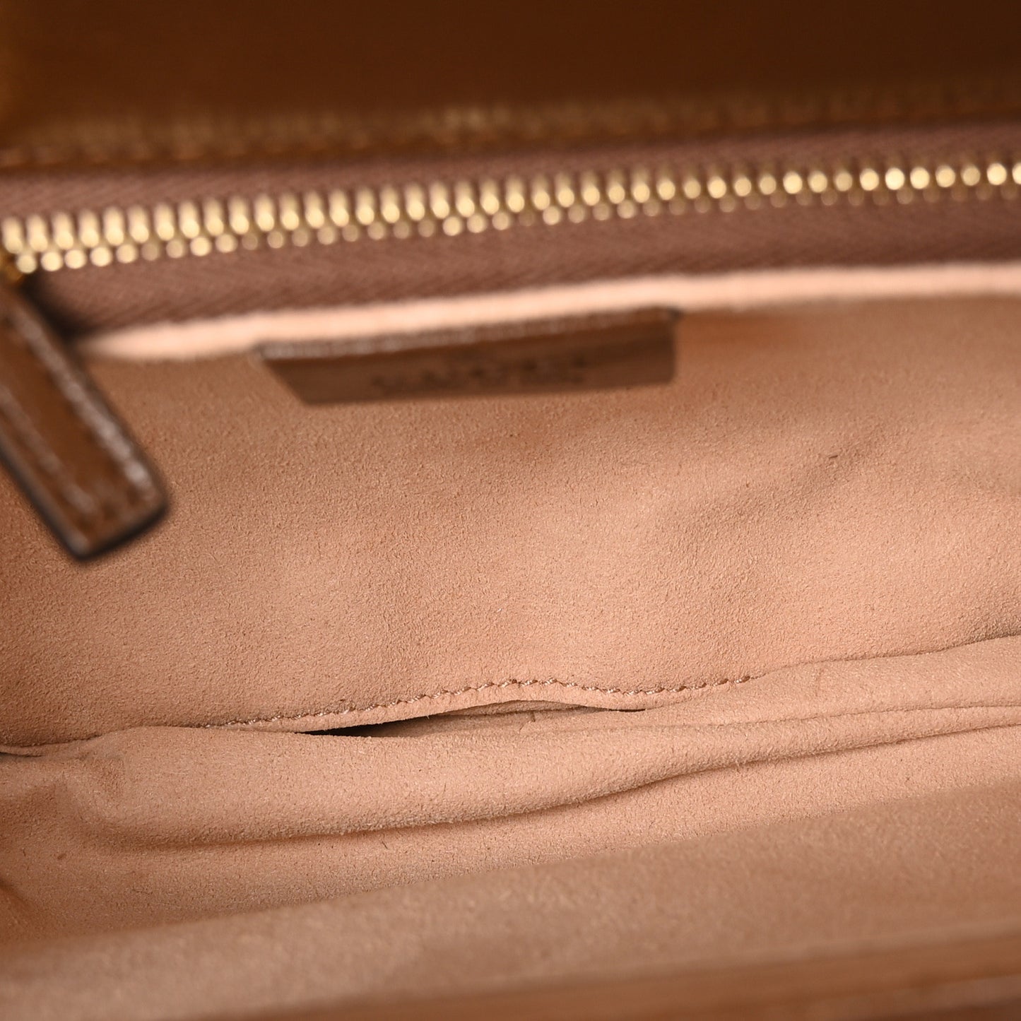 GG Supreme Monogram Horsebit 1955 Shoulder Bag Beige Brown Sugar