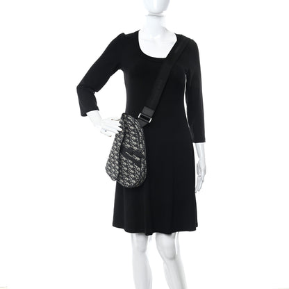 Christian Dior Oblique Mens Saddle Bag Black 2 of 9