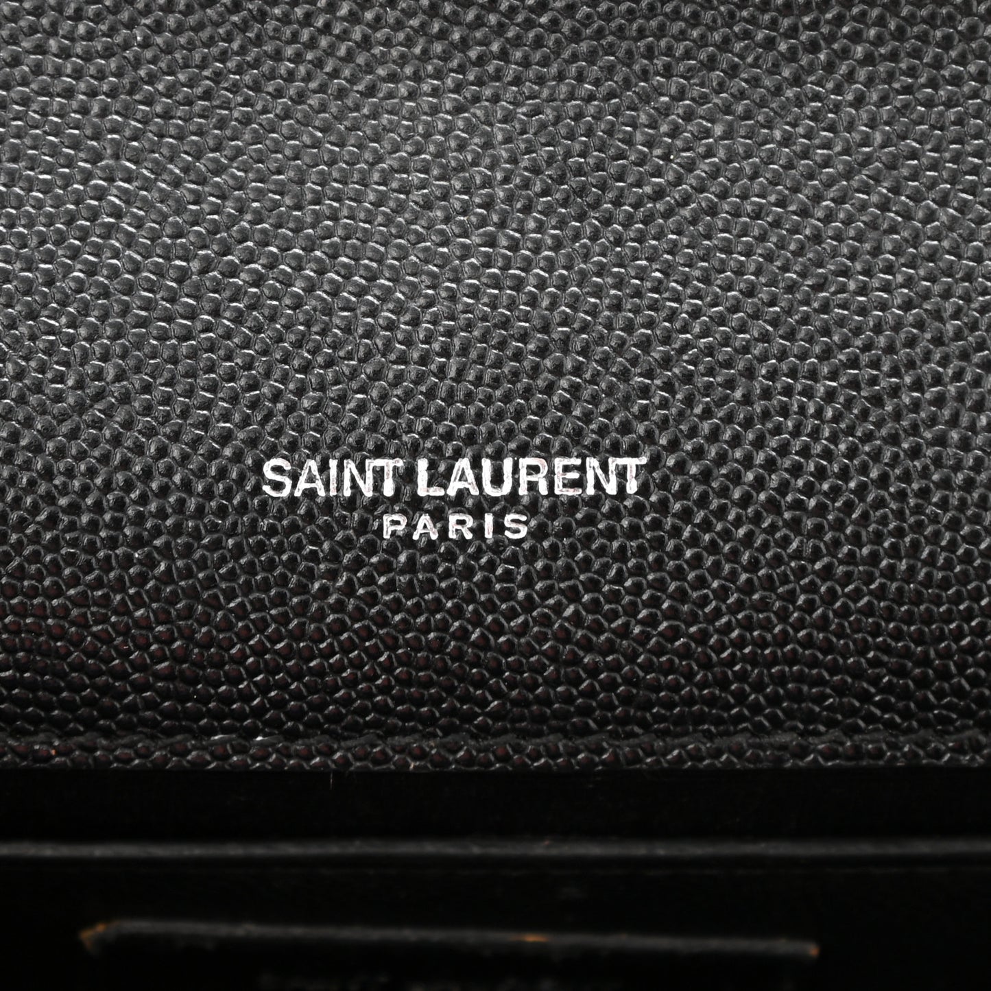 Grain De Poudre Medium Classic Monogram Kate Satchel Black