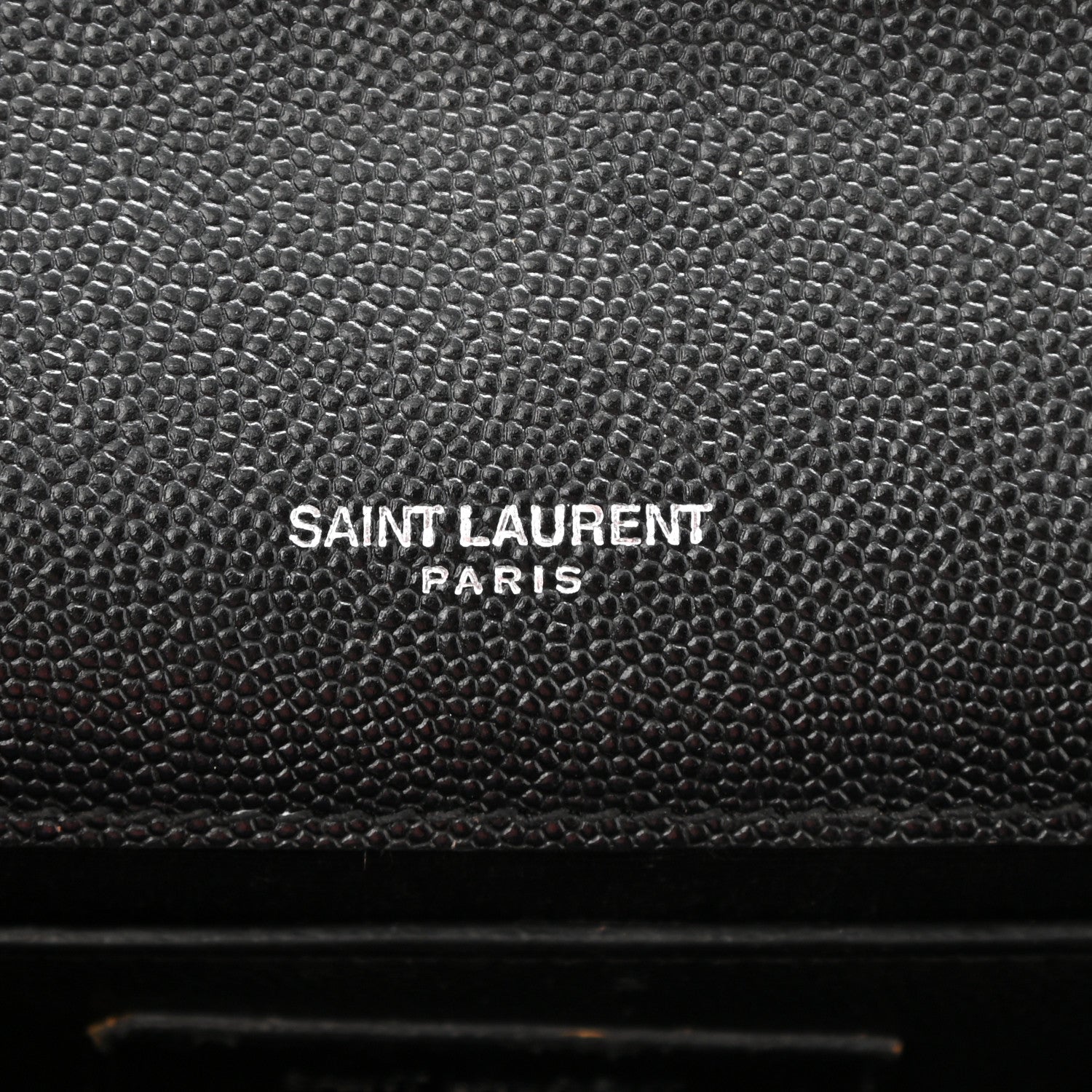 Saint Laurent Grain De Poudre Medium Classic Monogram Kate Satchel Black 6 of 11