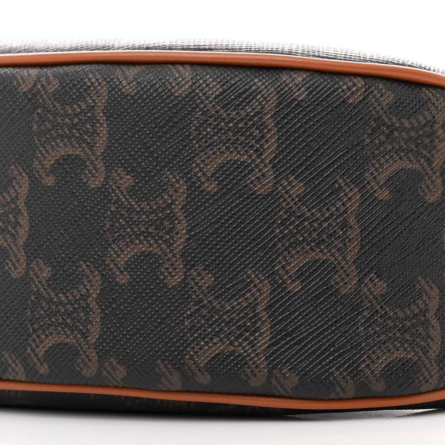 Triomphe Canvas Calfskin Ava Shoulder Bag Tan